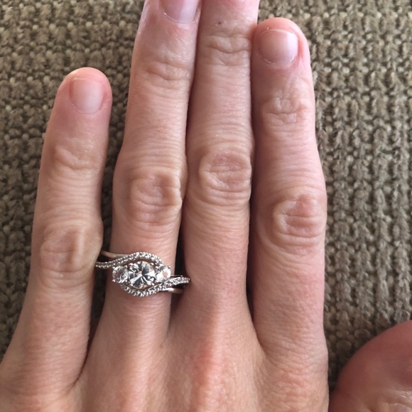 LAST ONE - Kay Jewelers White Sapphire Ring - Picture 7 of 8